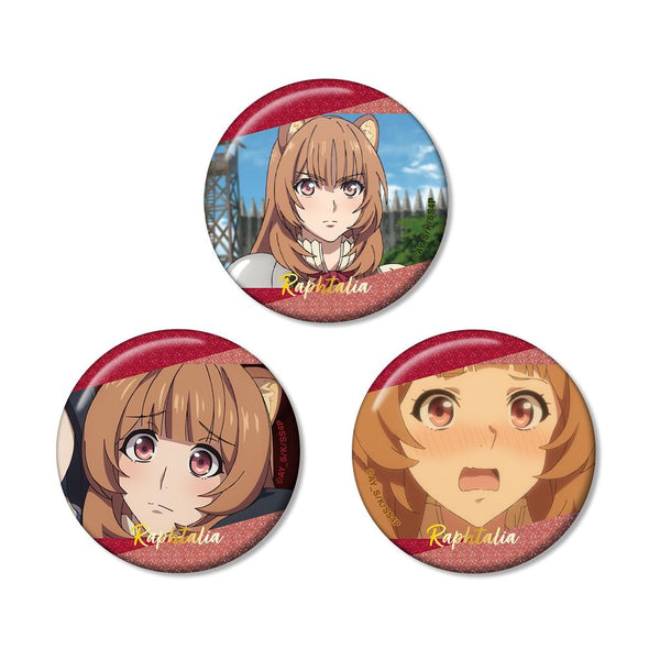 『盾の勇者の成り上がり Season 4』ラフタリア 場面写グリッター缶バッジ3個セット